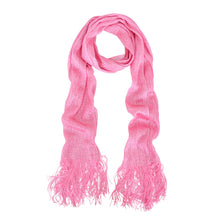 Load image into Gallery viewer, Premium Solid Color Glitter Metallic Mesh Scarf - Different Colors Available