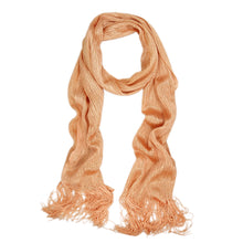 Load image into Gallery viewer, Premium Solid Color Glitter Metallic Mesh Scarf - Different Colors Available