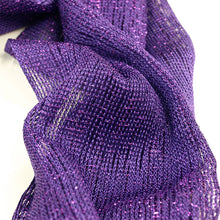 Load image into Gallery viewer, Premium Solid Color Glitter Metallic Mesh Scarf - Different Colors Available