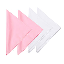 Load image into Gallery viewer, 4-Pack Premium Pure Cotton Solid Color Bandanas Square Scarf Headband Wrap 22"