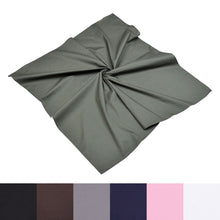 Load image into Gallery viewer, Premium Large Pure Cotton Solid Color Square Scarf Wrap 34"