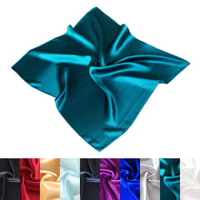 Load image into Gallery viewer, Premium 100% Pure Mulberry Silk Solid Color Square Scarf 21.5"