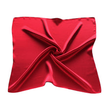 Load image into Gallery viewer, Premium 100% Pure Mulberry Silk Solid Color Square Scarf 21.5"