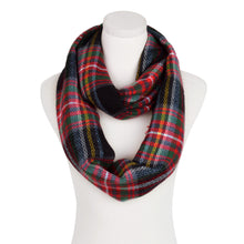 Load image into Gallery viewer, Premium Winter Soft Knit Plaid Checked Blanket Infinity Loop Circle Scarf Wrap