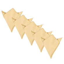 Load image into Gallery viewer, 5-Pack Set Men's Solid Color Pocket Square Handkerchief - Diff Colors