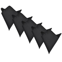 Load image into Gallery viewer, 5-Pack Set Men's Solid Color Pocket Square Handkerchief - Diff Colors