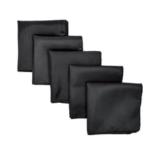 Load image into Gallery viewer, 5-Pack Set Men's Solid Color Pocket Square Handkerchief - Diff Colors