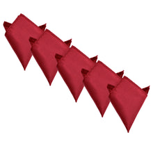 Load image into Gallery viewer, 5-Pack Set Men's Solid Color Pocket Square Handkerchief - Diff Colors