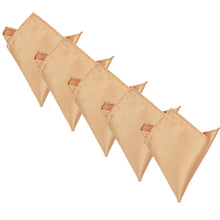 Load image into Gallery viewer, 5-Pack Set Men's Solid Color Pocket Square Handkerchief - Diff Colors