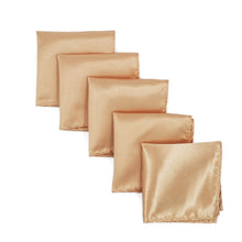 Load image into Gallery viewer, 5-Pack Set Men's Solid Color Pocket Square Handkerchief - Diff Colors