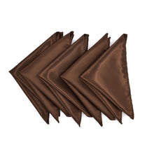 Load image into Gallery viewer, 5-Pack Set Men's Solid Color Pocket Square Handkerchief - Diff Colors
