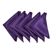 Load image into Gallery viewer, 5-Pack Set Men's Solid Color Pocket Square Handkerchief - Diff Colors