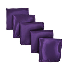 Load image into Gallery viewer, 5-Pack Set Men's Solid Color Pocket Square Handkerchief - Diff Colors