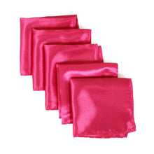 Load image into Gallery viewer, 5-Pack Set Men's Solid Color Pocket Square Handkerchief - Diff Colors