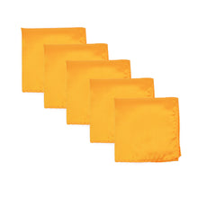 Load image into Gallery viewer, 5-Pack Set Men's Solid Color Pocket Square Handkerchief - Diff Colors