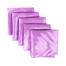 Load image into Gallery viewer, 5-Pack Set Men's Solid Color Pocket Square Handkerchief - Diff Colors
