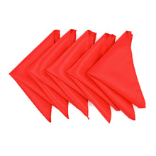 Load image into Gallery viewer, 5-Pack Set Men's Solid Color Pocket Square Handkerchief - Diff Colors