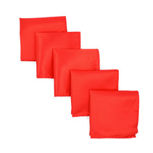 Load image into Gallery viewer, 5-Pack Set Men's Solid Color Pocket Square Handkerchief - Diff Colors