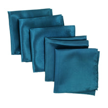 Load image into Gallery viewer, 5-Pack Set Men's Solid Color Pocket Square Handkerchief - Diff Colors