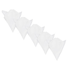 Load image into Gallery viewer, 5-Pack Set Men's Solid Color Pocket Square Handkerchief - Diff Colors