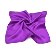 Load image into Gallery viewer, Premium 100% Pure Mulberry Silk Solid Pocket Square Handkerchief Scarf 13.5" - Diff Color