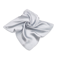 Load image into Gallery viewer, Premium 100% Pure Mulberry Silk Solid Pocket Square Handkerchief Scarf 13.5" - Diff Color