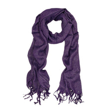 Load image into Gallery viewer, Solid Color Soft Viscose Stardust Scarf with Glitter Threads - Diff Colors Avail