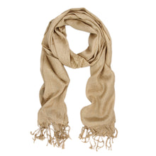 Load image into Gallery viewer, Solid Color Soft Viscose Stardust Scarf with Glitter Threads - Diff Colors Avail