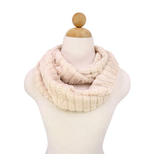 Load image into Gallery viewer, Super Soft Premium Faux Fur Solid Stripe Warm Infinity Circle Scarf