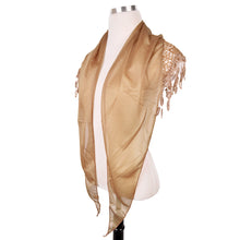 Load image into Gallery viewer, Elegant Solid Color Chiffon Lace Fashion Scarf Shawl Wrap