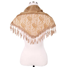 Load image into Gallery viewer, Elegant Solid Color Chiffon Lace Fashion Scarf Shawl Wrap