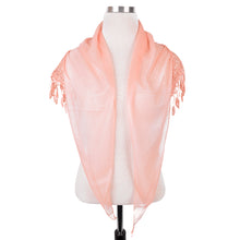Load image into Gallery viewer, Elegant Solid Color Chiffon Lace Fashion Scarf Shawl Wrap
