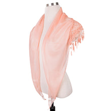 Load image into Gallery viewer, Elegant Solid Color Chiffon Lace Fashion Scarf Shawl Wrap