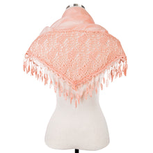 Load image into Gallery viewer, Elegant Solid Color Chiffon Lace Fashion Scarf Shawl Wrap
