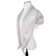 Load image into Gallery viewer, Elegant Solid Color Chiffon Lace Fashion Scarf Shawl Wrap