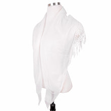 Load image into Gallery viewer, Elegant Solid Color Chiffon Lace Fashion Scarf Shawl Wrap