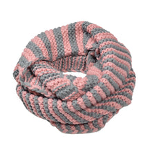 Load image into Gallery viewer, Premium Winter Classic Striped Knit Infinity Loop Circle Scarf - Diff Colors