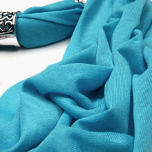 Load image into Gallery viewer, Elegant Charm Pendant Jewelry Necklace Scarf w- Fleur de lis Medallion