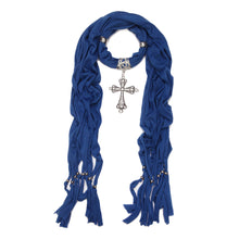 Load image into Gallery viewer, Elegant Cross Charm Pendant Jewelry Necklace Scarf