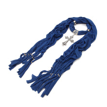 Load image into Gallery viewer, Elegant Cross Charm Pendant Jewelry Necklace Scarf
