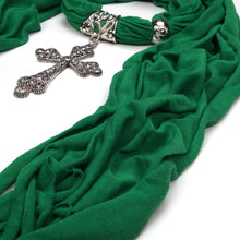 Load image into Gallery viewer, Elegant Cross Charm Pendant Jewelry Necklace Scarf
