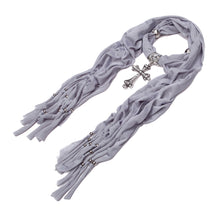 Load image into Gallery viewer, Elegant Cross Charm Pendant Jewelry Necklace Scarf