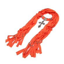 Load image into Gallery viewer, Elegant Cross Charm Pendant Jewelry Necklace Scarf