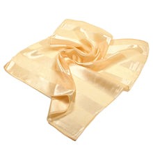 Load image into Gallery viewer, Premium Silk Feel Striped Satin Square Scarf 21"