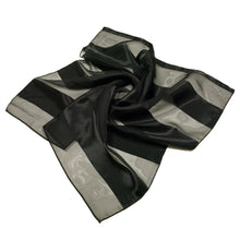 Load image into Gallery viewer, Premium Silk Feel Striped Satin Square Scarf 21"
