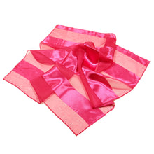Load image into Gallery viewer, Premium Silk Feel Striped Satin Square Scarf 21"