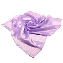 Load image into Gallery viewer, Premium Silk Feel Striped Satin Square Scarf 21"