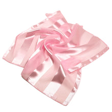 Load image into Gallery viewer, Premium Silk Feel Striped Satin Square Scarf 21"