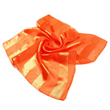 Load image into Gallery viewer, Premium Silk Feel Striped Satin Square Scarf 21"