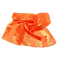 Load image into Gallery viewer, Premium Silk Feel Striped Satin Square Scarf 21"